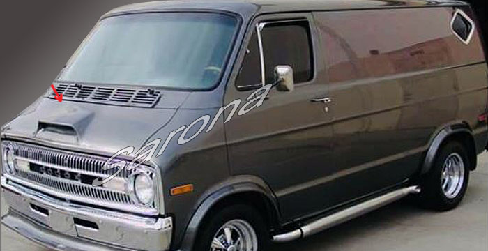 Custom Dodge Van  All Styles Hood Scoop (1971 - 1993) - $170.00 (Part #DG-010-HS)